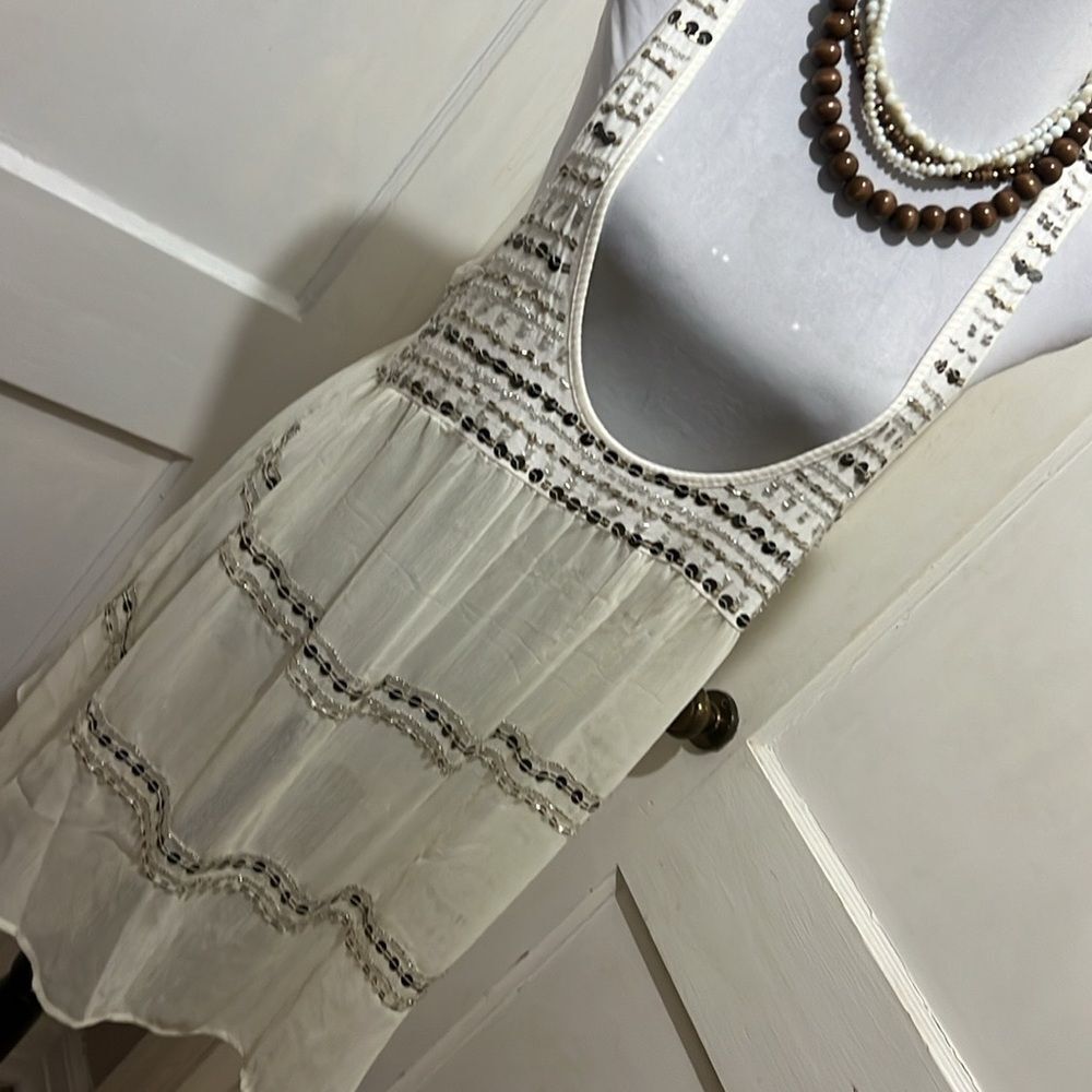 Starscene Los Angeles Sheer Sleeveless Tank Top Layer Piece Women's Large